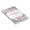 Lovely Blue Pink Floral Named Scripture Journal