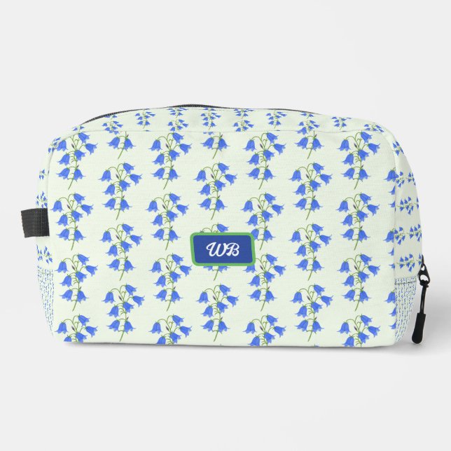 Lovely Bluebells Dopp Kit (Front)