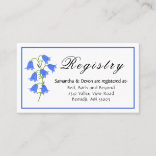 Lovely Bluebells Wedding Enclosure Card