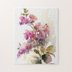 Lovely Bougainvillea Watercolor Jigsaw Puzzle