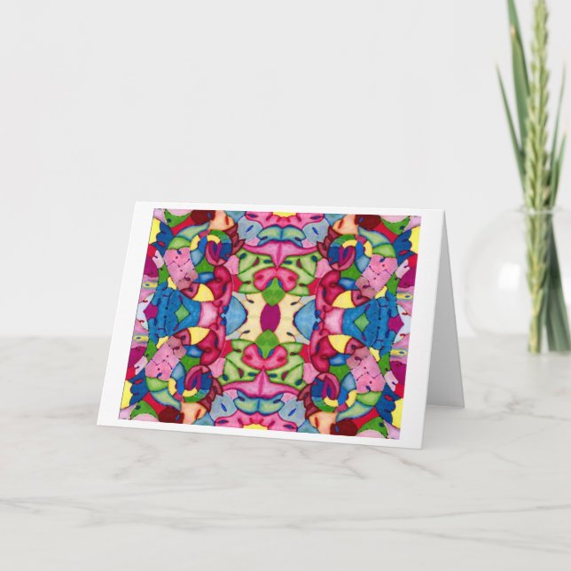 Lovely Bouquet Greeting Card (Front)