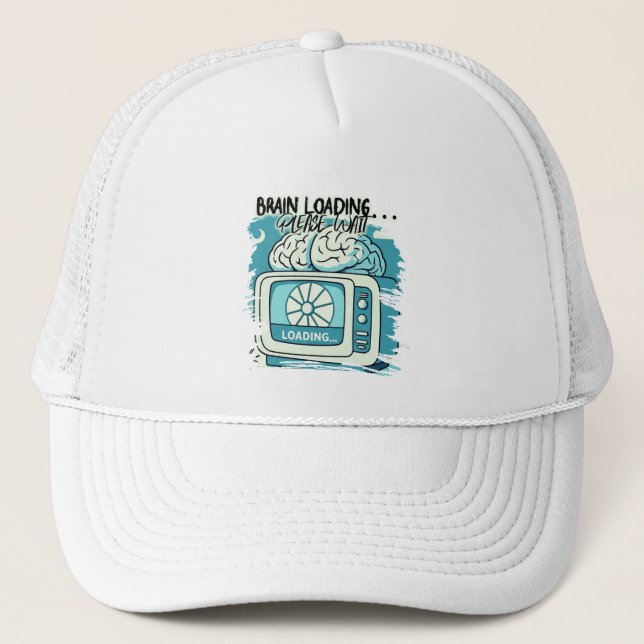 lovely brainloading design trucker hat (Front)