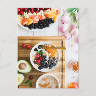 lovely breakfast postcard