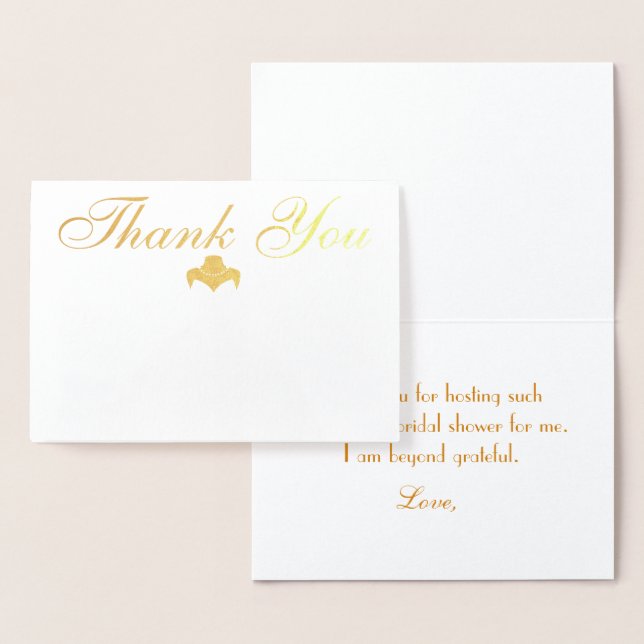 Lovely Bridal Shower Butterflies Foil Card (Display)