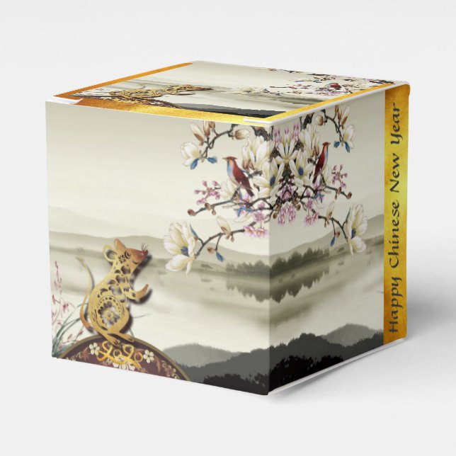 Lovely bucolic scene Chines Rat Year 2020 CCFB Favour Box (Front Side)