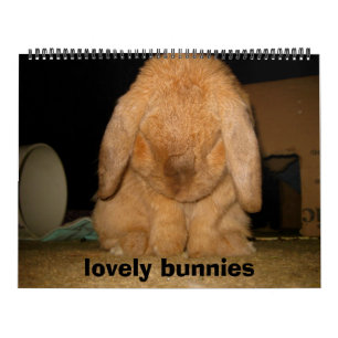 lovely bunnies calendar