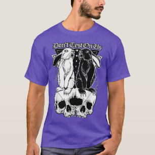 Lovely bunny rabbit rabbits moon night sky design T-Shirt