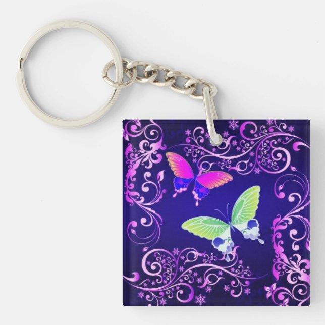 Lovely Butterfly Key Ring (Front)