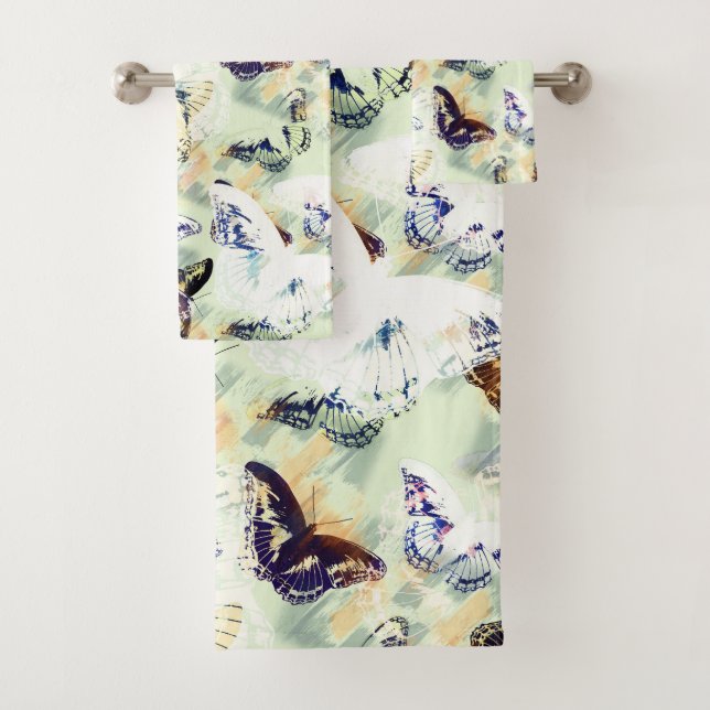 Lovely butterfly stylish bath towel set (Insitu)