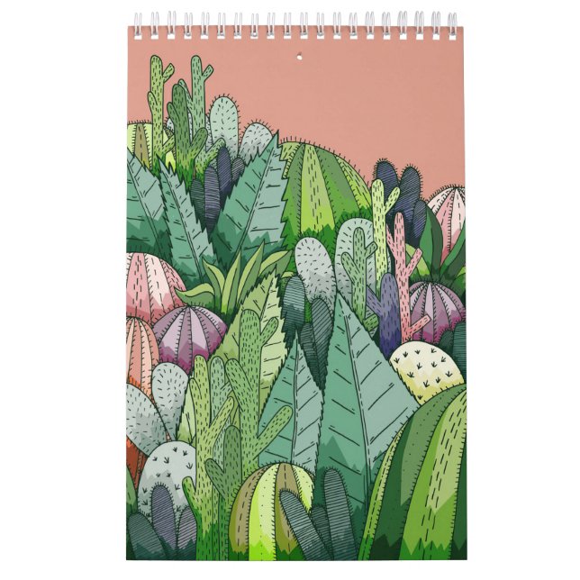 Lovely Cactus Garden Calendar (Cover)