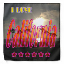 "Lovely California 3" Bandanna