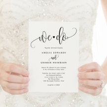 Lovely Calligraphy EDITABLE COLOR Invitation LCC
