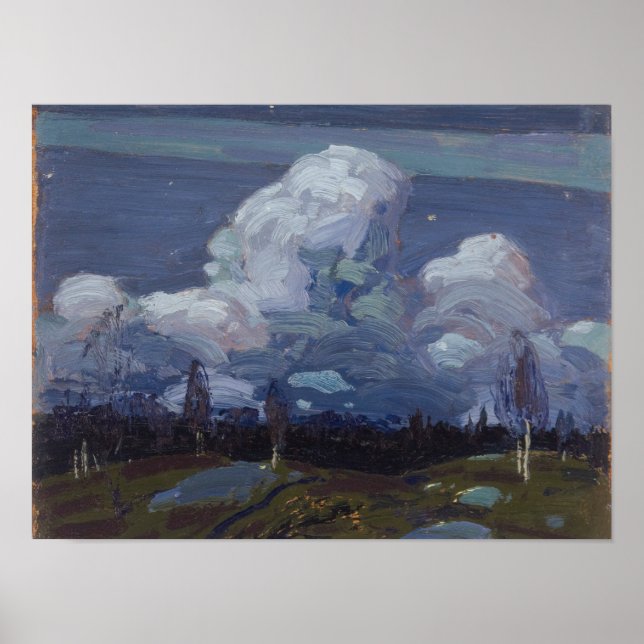 Lovely Canadian Painting Tom Thomson Moonlight Poster (Front)