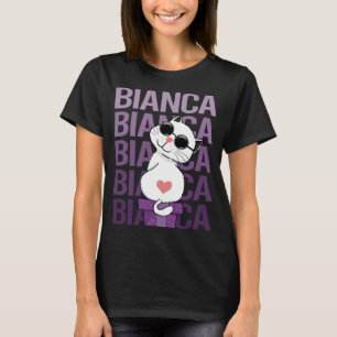 Lovely Cat - Bianca Name T-Shirt
