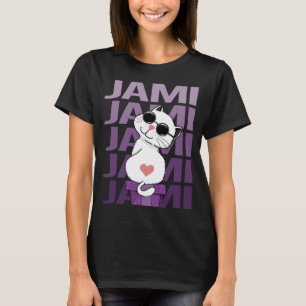 Lovely Cat - Jami Name T-Shirt