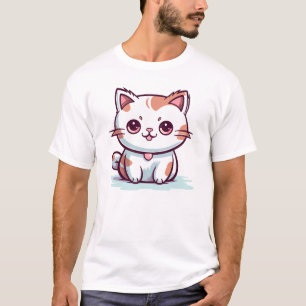 Lovely Cat Kawaii Style Clipart-47758 T-Shirt