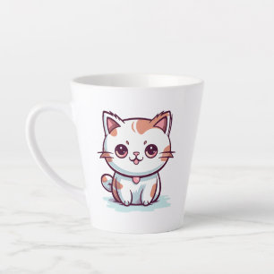 Lovely Cat Kawaii Style Clipart Latte Mug