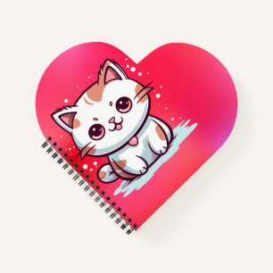 Lovely Cat Kawaii Style Clipart Notebook