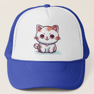 Lovely Cat Kawaii Style Clipart Trucker Hat