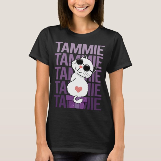 Lovely Cat - Tammie Name T-Shirt (Front)