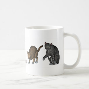 Lovely Cats And One Mouse Coffee Mug