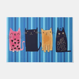 Lovely Cats Doormat, Best Cat Owner Gift Doormat