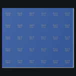 Lovely Chic Calligraphy Couple Names Blue & Gold Wrapping Paper<br><div class="desc">You Can Easily Change the Fonts,  Background Image and Color,  Letter Characters.</div>