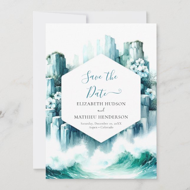 Lovely Chic Nautical Wedding Save The Date (Front)