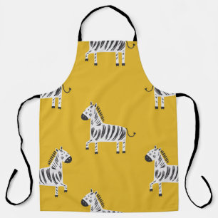 Lovely children's seamless pattern with zebras apron