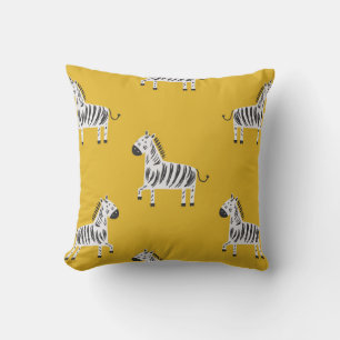 Lovely children's seamless pattern with zebras cushion