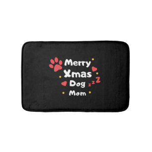 Lovely Christmas Dog Mum Bath Mat