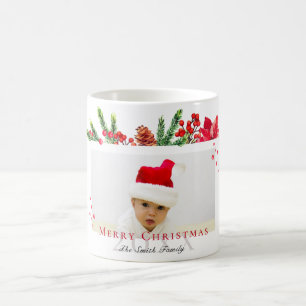Lovely Christmas Frame Personalised Photo Coffee Mug
