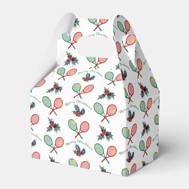 Lovely 🎄Christmas 🎾tennis   Favour Box (Front Side)