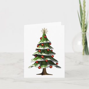 Lovely Christmas Tree Holiday Card