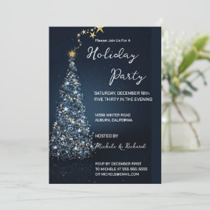 Lovely Christmas Tree Holiday Party Invitation