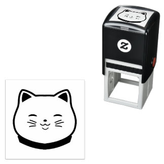 Lovely Chubby Cat Self-inking Stamp