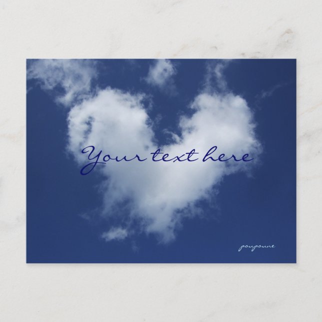 lovely cloud announcement postcard (Front)