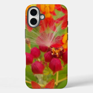 Lovely Colorful Floral with Milkweed Art Print iPhone 16 Plus Case
