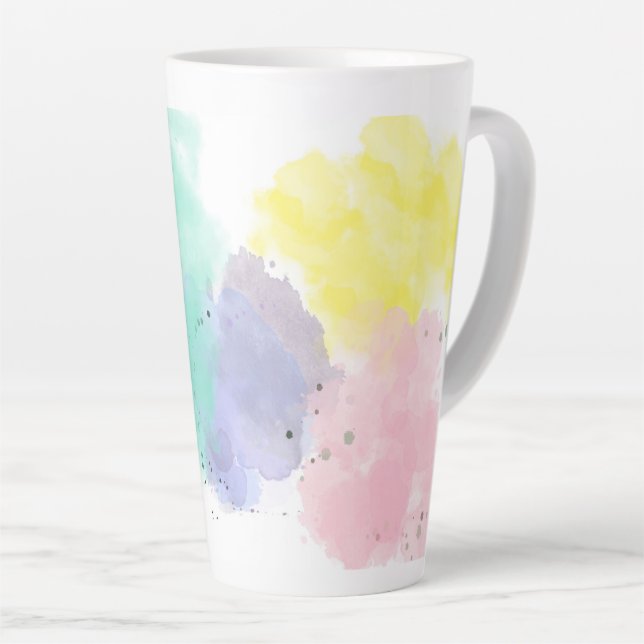 Lovely Colors With a Gentle Touch   Latte Mug (Right Angle)