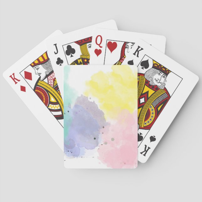 Lovely Colors With a Gentle Touch   Playing Cards (Back)