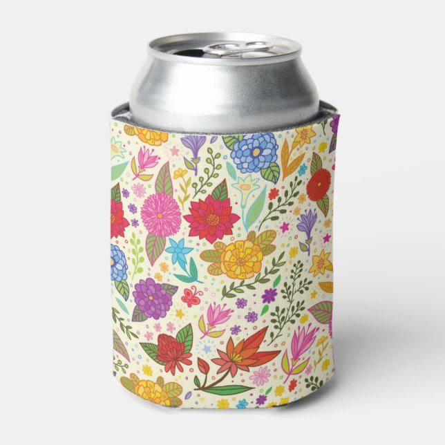 lovely coloured autumn flowers can cooler (Can Front)