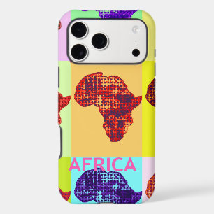 Lovely Colourful Africa Map Pop Pattern Art  Desig