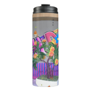 Lovely Colourful Birthday Art Print Thermal Tumbler