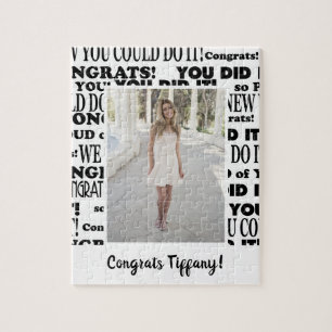 Lovely Congrats Graduation Photo Jigsaw Puzzle