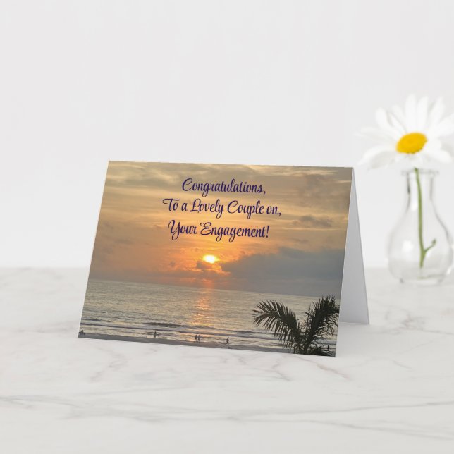 Lovely, Congratulations on Your Engagement Card (Small Plant)