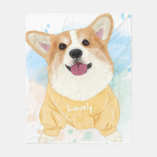Lovely Corgi Dog Blanket Gifts For Kids