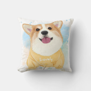 Lovely Corgi Dog   Blanket Gifts For Kids Cushion