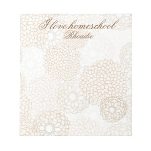 Lovely country floral notepad