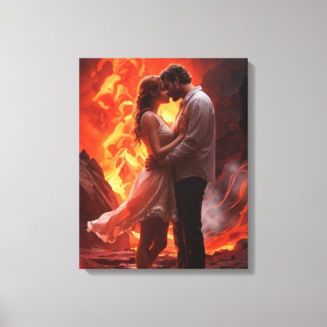 Lovely couple romance wall art (Front)