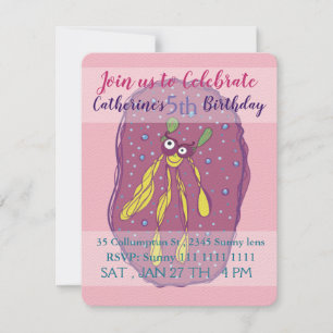 Lovely Creature , Kids birthday Invitation